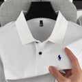 Polo de manga corta para hombre de marca de alta gama, 100% algodón puro, moda de lujo verano 2026, bordado de calidad.