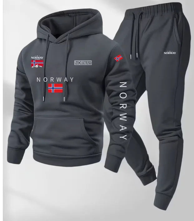 Conjunto casual de 2 piezas con diseño gráfico. Confeccionado en un tejido cómodo y ligeramente elástico.