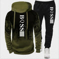 "Conjunto de sudadera con capucha de invierno, pantalones, ropa casual de jogging, ropa deportiva."