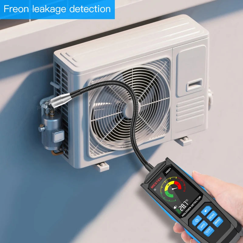 R22/R32/R134a/R410 Refrigerant Gas Detector Professional Air Conditioning And Refrigerator Maintenance Halogen Leak Detector