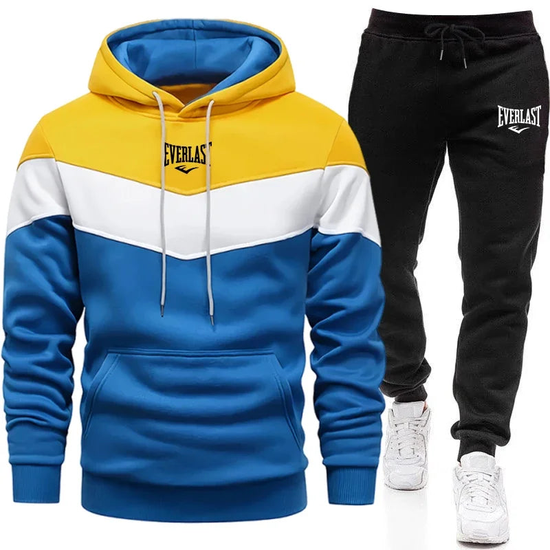 Conjunto Deportivo Casual para Hombre | Sudadera con Capucha y Joggers Cálidos  Ideal para: Estilo urbano, hacer ejercicio suave o descansar cómodamente en casa.