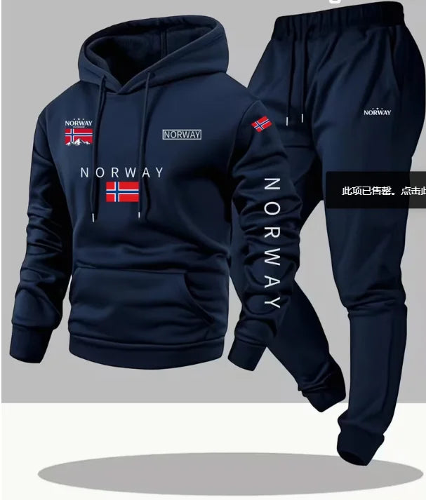 Conjunto casual de 2 piezas con diseño gráfico. Confeccionado en un tejido cómodo y ligeramente elástico.