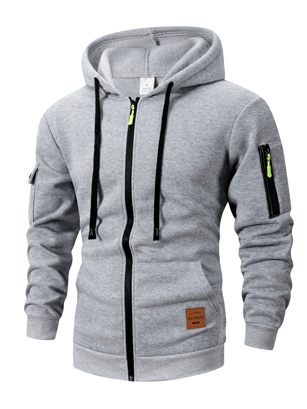 Sudadera de manga larga para hombre, nueva colección otoño 2026, con capucha y cierre de cremallera. Sudadera ajustada para hombre.