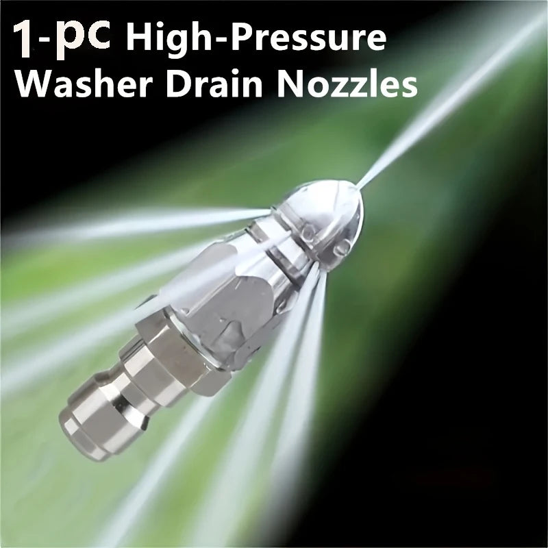 High-pressure Nozzle High-pressure Pipe Carding Nozzle - Porous Pressure Nozzle Industrial Intensity Jet Power Drainage Cleaning
