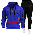 2026 Audi Warm Hoodie Pullover Jacket & Two-Piece Casual Sport Pants Set Insulated Outdoor Fashionistas Summer/Winter Style Clothing