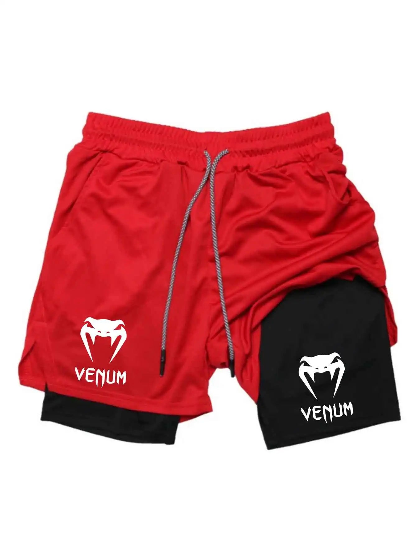 "Pantalones cortos deportivos de verano: esenciales para la cancha de baloncesto, pantalones cortos deportivos para gimnasio y correr, ropa casual de fitness de doble capa."