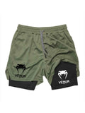 "Pantalones cortos deportivos de verano: esenciales para la cancha de baloncesto, pantalones cortos deportivos para gimnasio y correr, ropa casual de fitness de doble capa."
