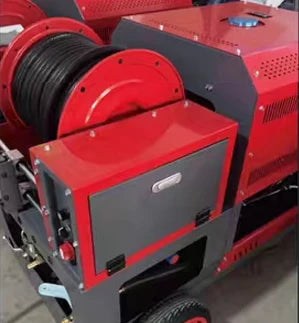 37HP   oline Engine 200bar 85LPM Industrial Pump Water Jet Sewer Cleaning Equipment High Pressure Pipeline Dredging Machine