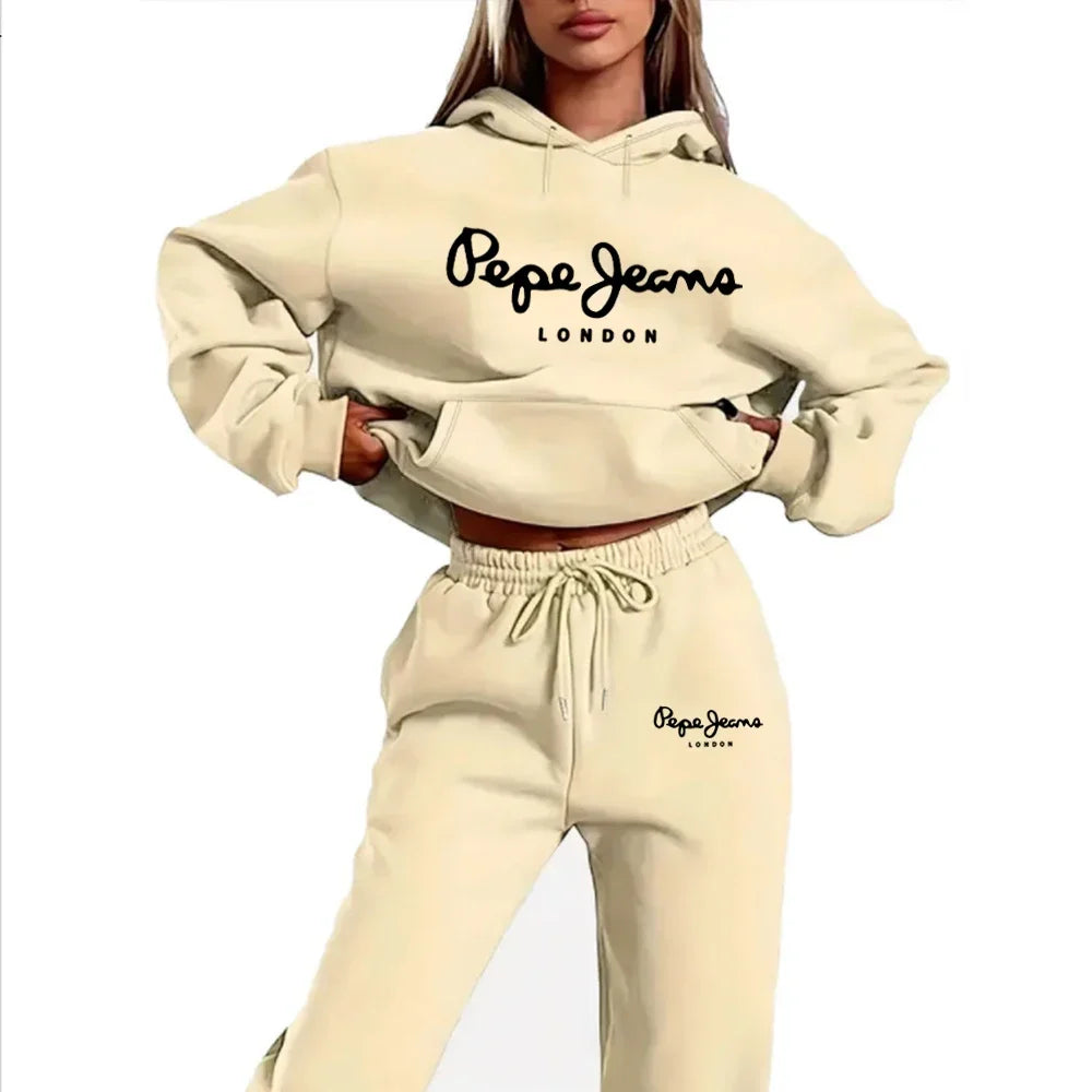 Daily Hot Sales Simplicity Women's Tracksuit Long Sleeve Fashion Women's Clothing Sweatpants Pullover Sports Outdoor Casual