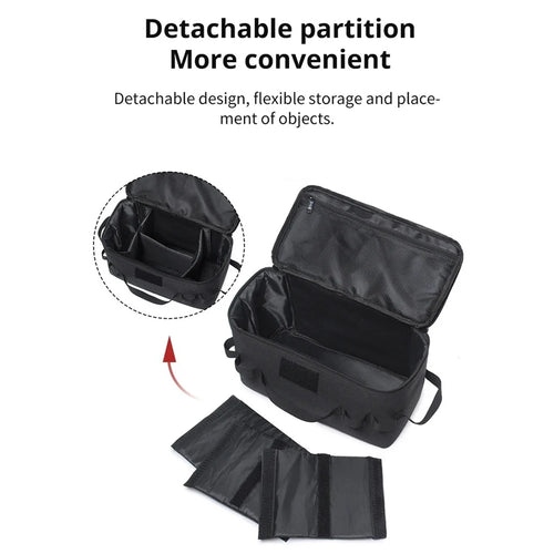 Tactical Camping Storage Bag Tactical Utility Tote Bag Camping Cookware Organizer Trunk Organizer with Multiple Compartments