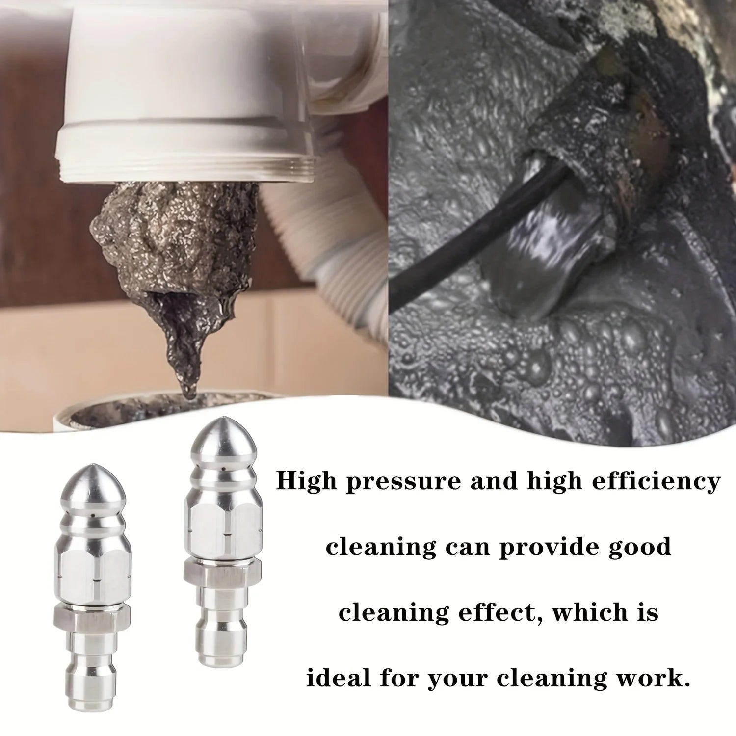 High-pressure Nozzle High-pressure Pipe Carding Nozzle - Porous Pressure Nozzle Industrial Intensity Jet Power Drainage Cleaning