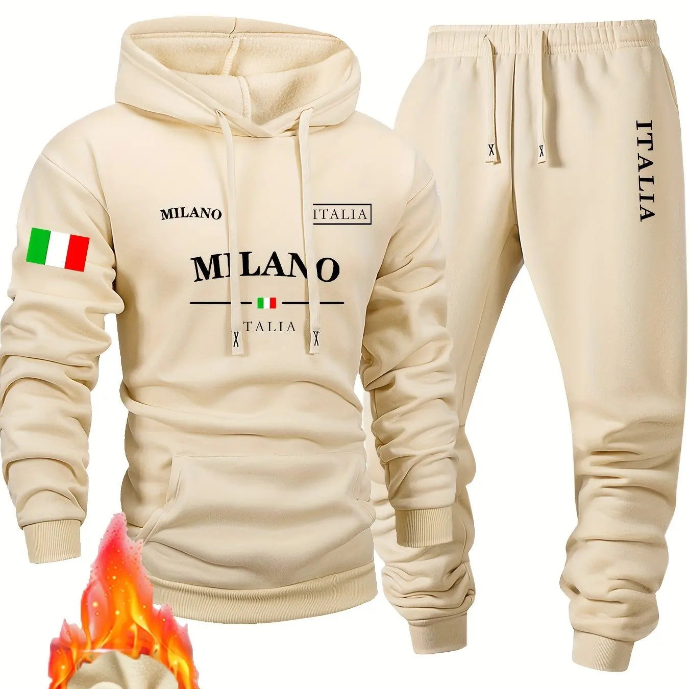 Conjunto deportivo para hombre de sudadera y pantalón. Prenda de primavera, cómoda y suave.
