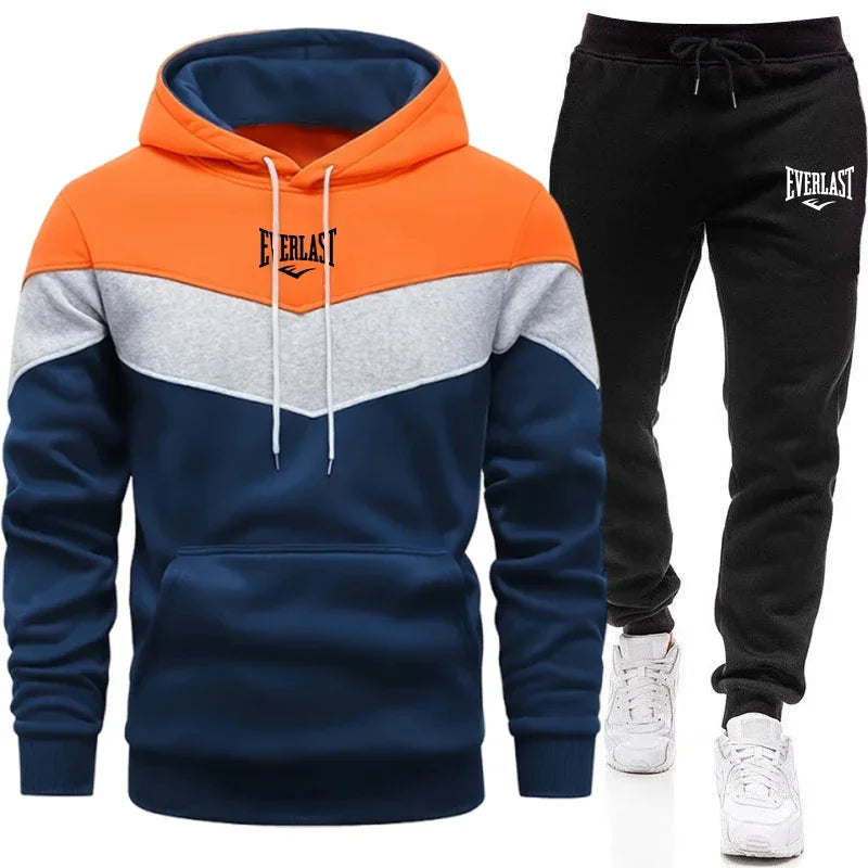 Conjunto Deportivo Casual para Hombre | Sudadera con Capucha y Joggers Cálidos  Ideal para: Estilo urbano, hacer ejercicio suave o descansar cómodamente en casa.
