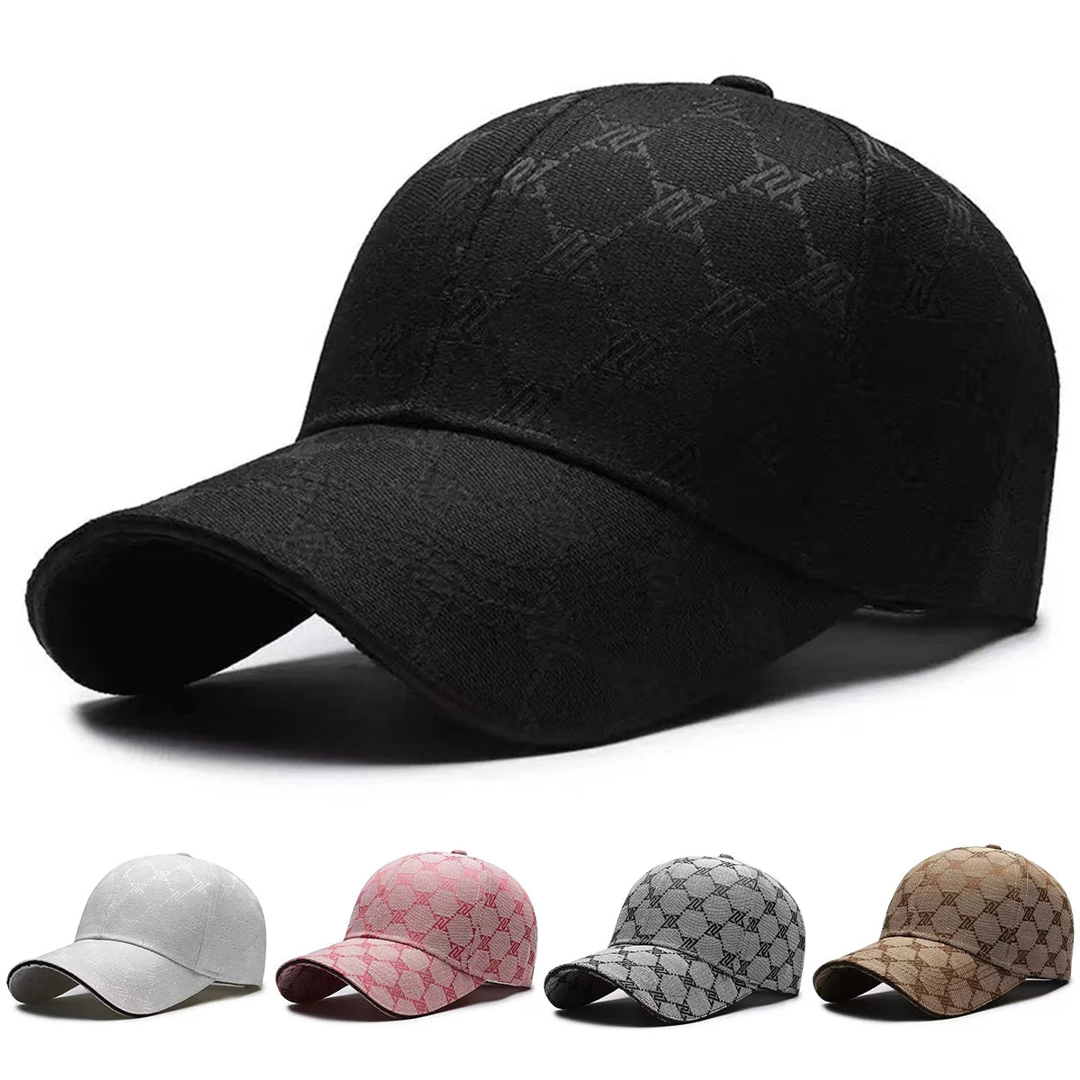 "Gorras de béisbol unisex con estampado de letras para primavera y otoño: gorras casuales ajustables para exteriores, gorra de protección solar y gorra deportiva.