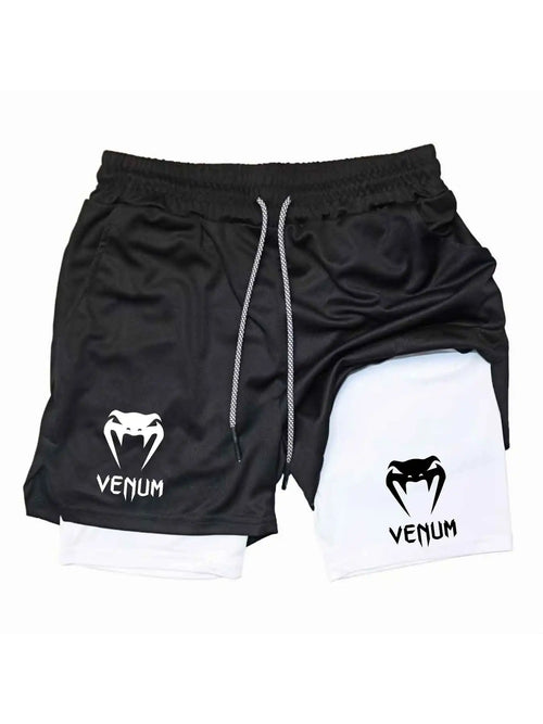 "Pantalones cortos deportivos de verano: esenciales para la cancha de baloncesto, pantalones cortos deportivos para gimnasio y correr, ropa casual de fitness de doble capa."