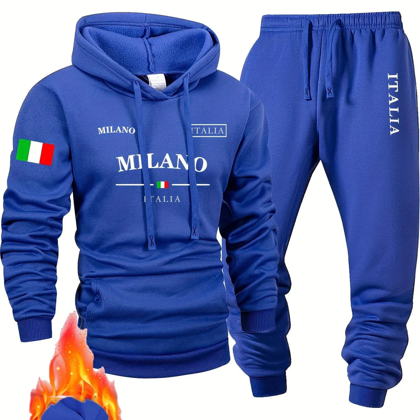 Conjunto deportivo para hombre de sudadera y pantalón. Prenda de primavera, cómoda y suave.