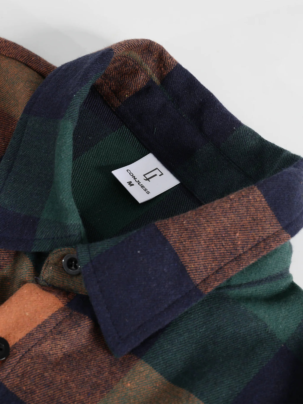 "Camisa de franela a cuadros de manga larga vintage para hombre, prenda superior informal holgada para primavera y otoño".