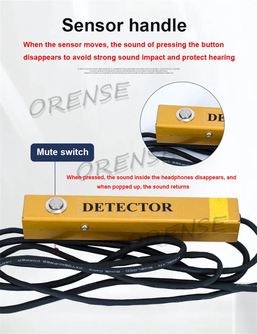 F999L High Precision Electronic WaterPipe Leakage Detector Water Leakage Industrial Underground Pipeline Leakage Detector