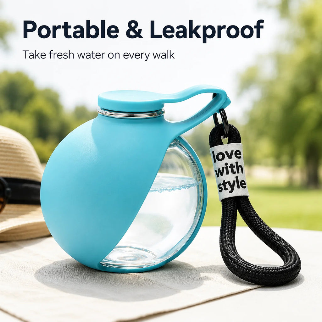 1Pc Portable Pet Water Bottle Dog Water Dispenser Travel Drinking Bottle Outdoor Pet Feeder for Dogs Cats