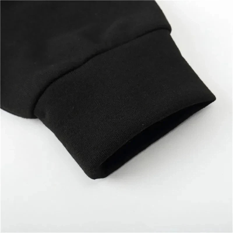 "Conjunto de ropa deportiva estampada: Sudadera deportiva con capucha de una pieza, conjunto de pantalones largos, conjunto de calentamiento."