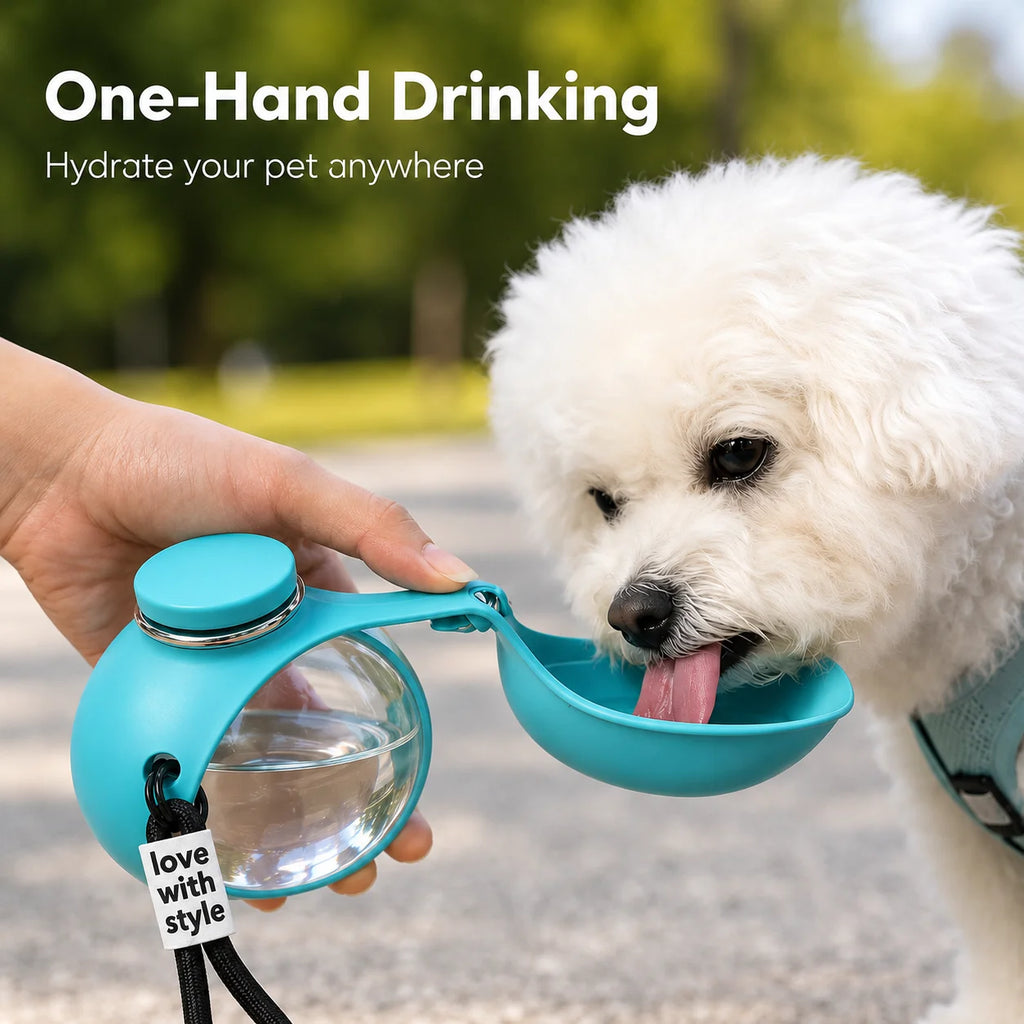 1Pc Portable Pet Water Bottle Dog Water Dispenser Travel Drinking Bottle Outdoor Pet Feeder for Dogs Cats
