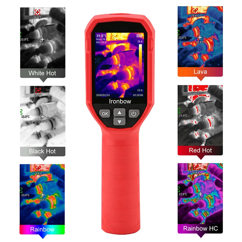 UNI-T Thermal Imaging Camera UTI120S+ 120×90 Pixels Thermal Camera 2X Super Infrared Resolution For Water Leak Detection