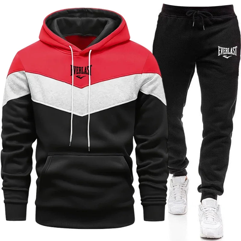 Conjunto Deportivo Casual para Hombre | Sudadera con Capucha y Joggers Cálidos  Ideal para: Estilo urbano, hacer ejercicio suave o descansar cómodamente en casa.
