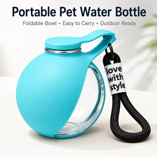 1Pc Portable Pet Water Bottle Dog Water Dispenser Travel Drinking Bottle Outdoor Pet Feeder for Dogs Cats