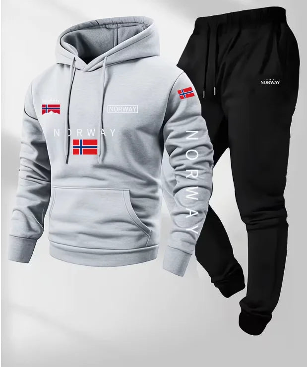 Conjunto casual de 2 piezas con diseño gráfico. Confeccionado en un tejido cómodo y ligeramente elástico.