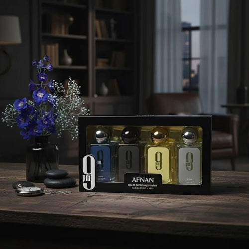 AFNAN 4PCS Perfume Set 30ml Unisex Eau De Parfum Long Lasting Fresh Sweet Woody Aromatic Fragrance Collection Luxury Mini Gift