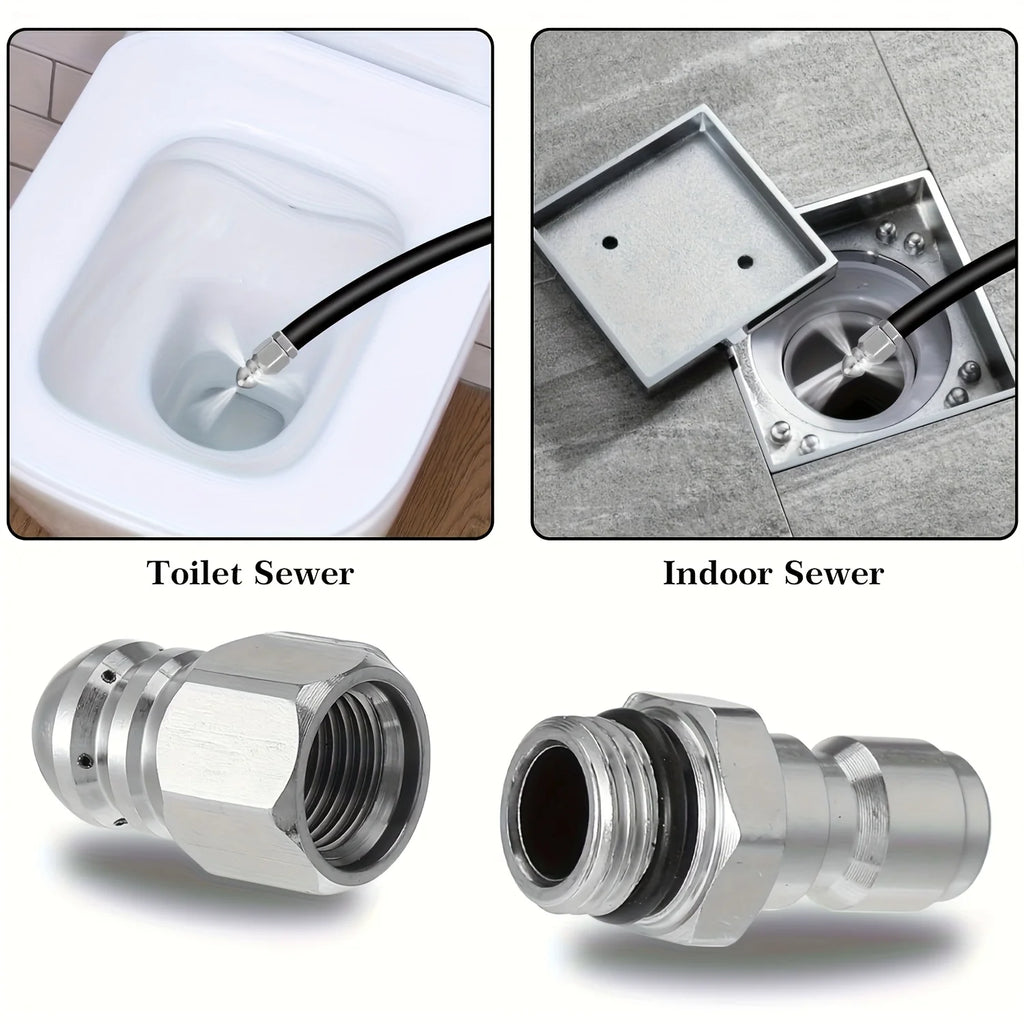 High-pressure Nozzle High-pressure Pipe Carding Nozzle - Porous Pressure Nozzle Industrial Intensity Jet Power Drainage Cleaning
