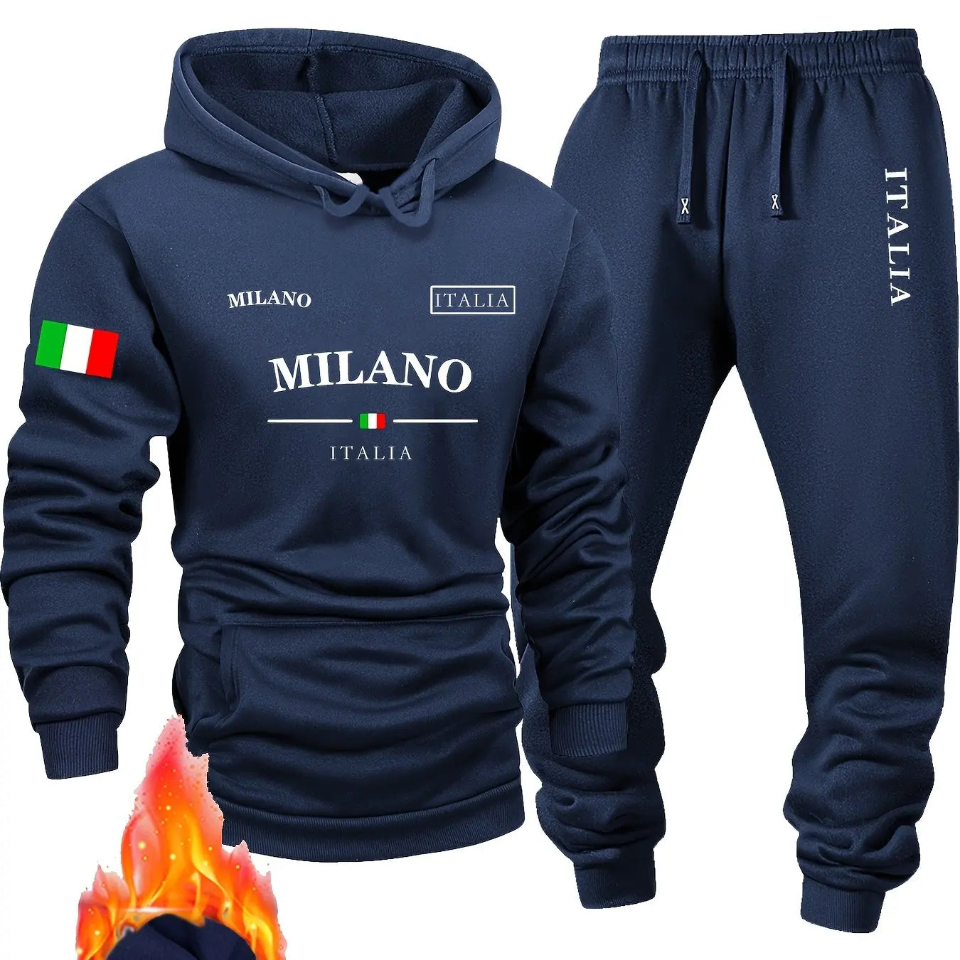 Conjunto deportivo para hombre de sudadera y pantalón. Prenda de primavera, cómoda y suave.