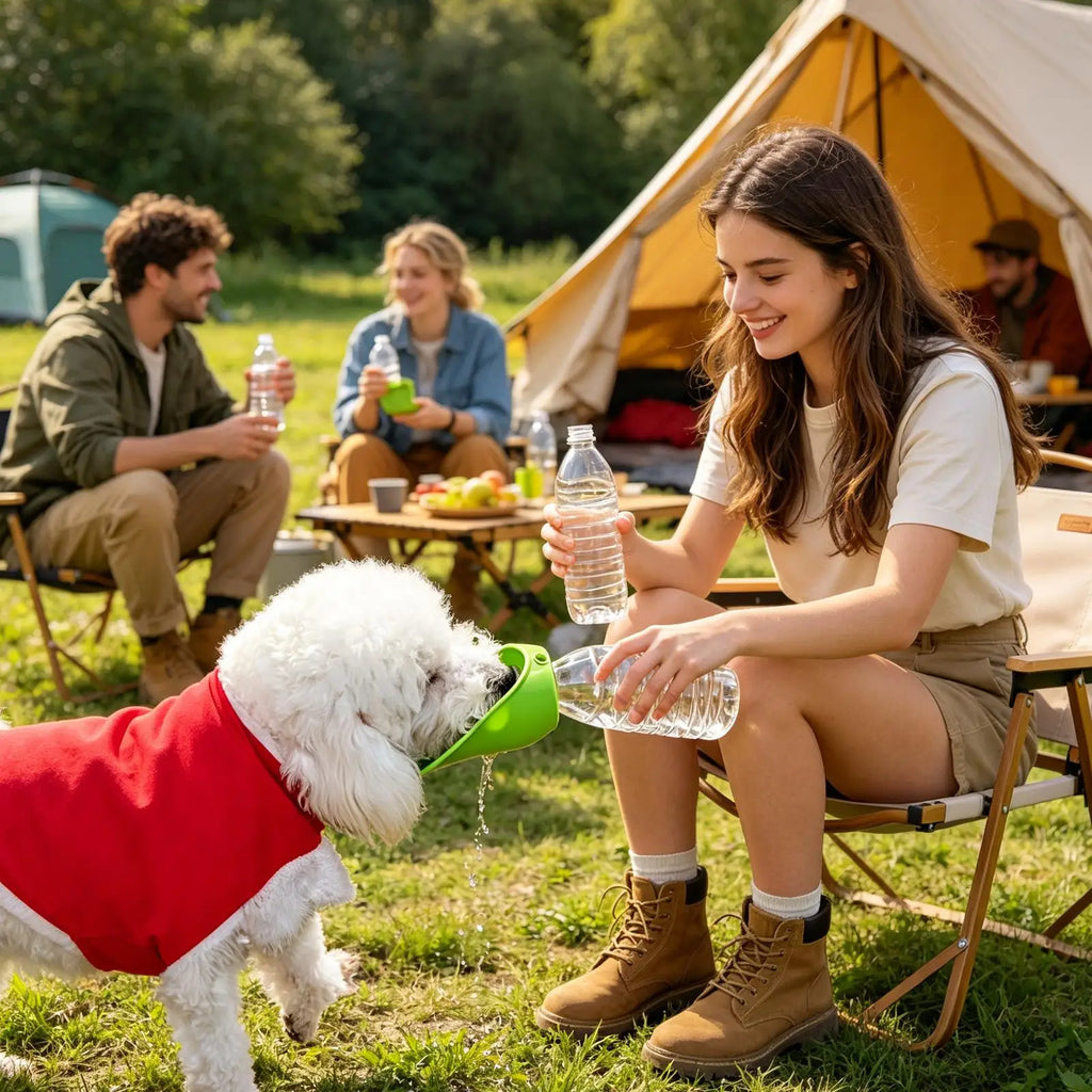 Dog Drinking Bowl Dog Water Bottle Puppy Outdoor Watering Tool Foldable Pet Travel Supplies Dishwasher Safe For Walking Trip
