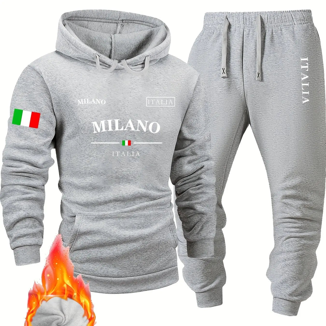 Conjunto deportivo para hombre de sudadera y pantalón. Prenda de primavera, cómoda y suave.
