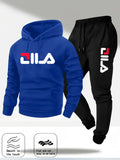 "Conjunto casual de primavera y otoño unisex, sudadera con capucha y pantalones deportivos, conjunto cómodo 2 en 1.
