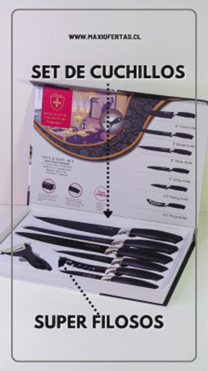 Set de Cuchillos Gourmet de 6 Piezas